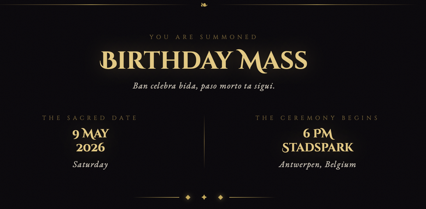 RSVP Application screenshot